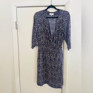 Noa Noa Cottagecore Danish Romantic Soft Bohemian Wrap Floral Midi Dress 38